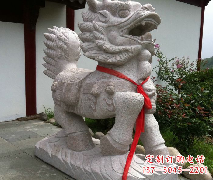 太原古典神麒麟石雕，令人叹为观止的精美艺术