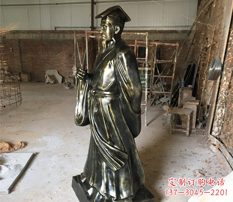 太原千古经典——代表古代艺术审美的王羲之雕塑