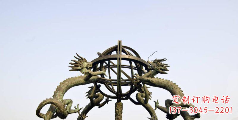 太原传承中国古代文化,浑天仪铜雕——让精致的往事重现
