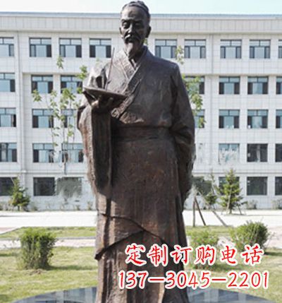 太原传承古代珍贵文化—祖冲之铜雕塑
