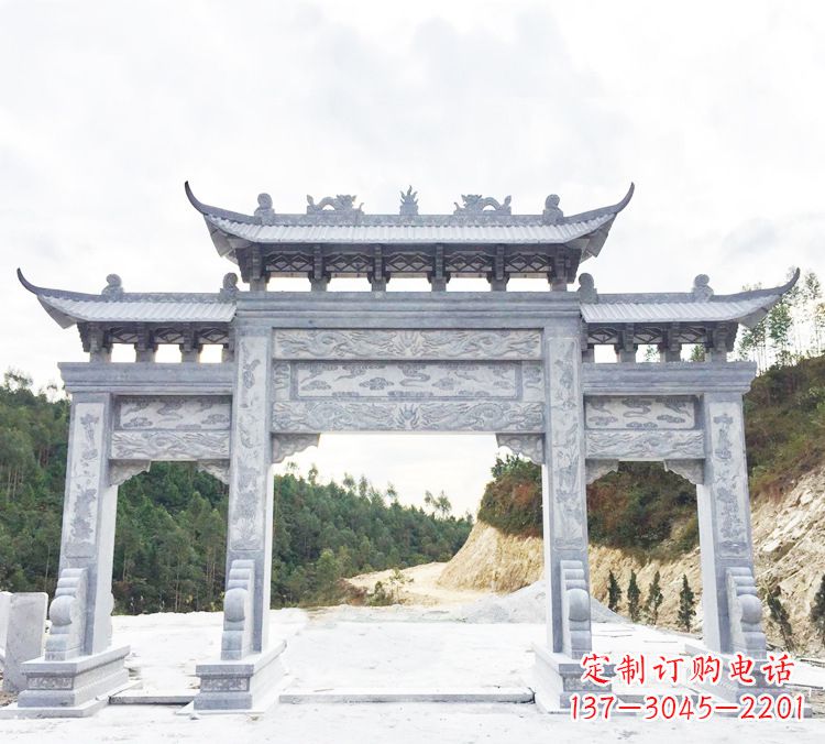 太原中领雕塑精美牌坊雕塑