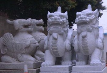 太原古典独角兽石雕