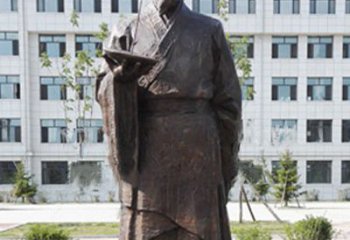 太原传承古代珍贵文化—祖冲之铜雕塑