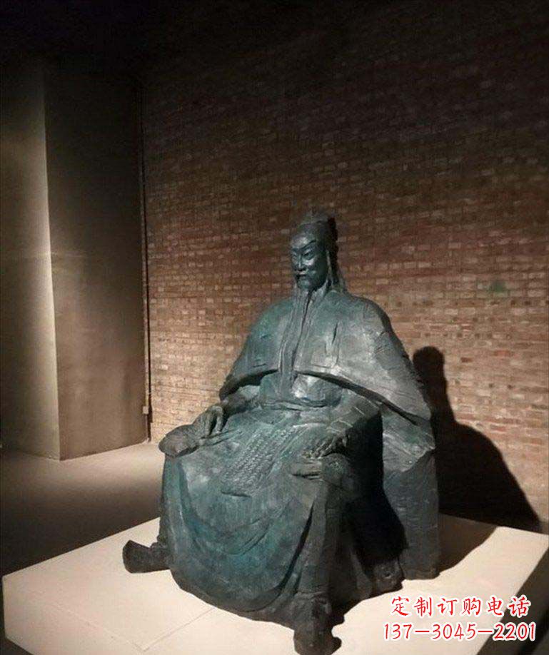 太原古典御守关公铜雕
