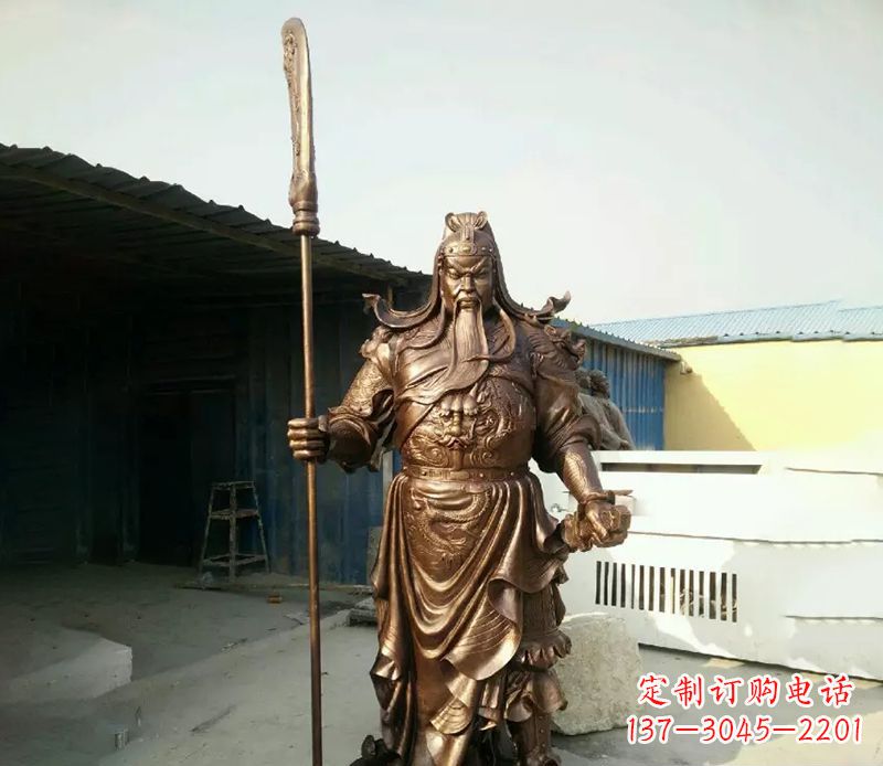 太原中领雕塑定制关公铜雕