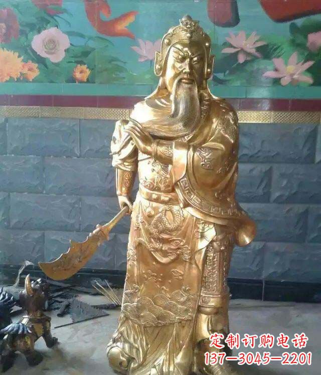 太原精美铜雕关公雕塑