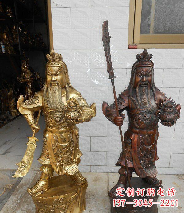 太原拥有历史韵味的关公武财神铜雕