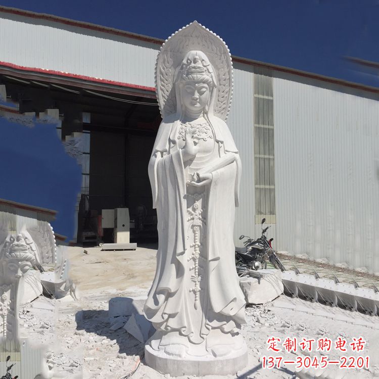 太原观音大理石雕塑,让你的家居更具仪式感
