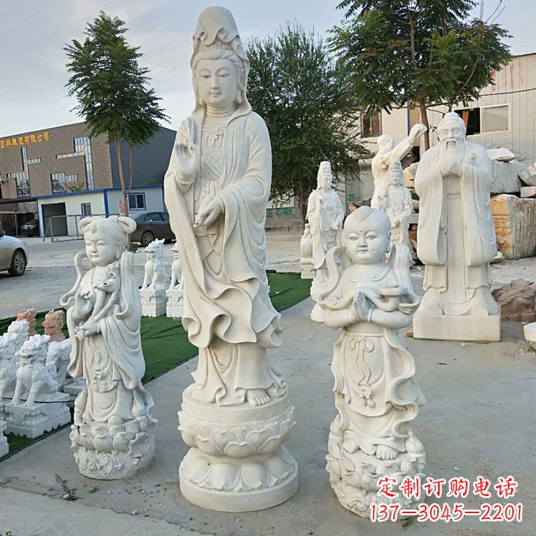 太原永恒的祝福——观音菩萨送子佛像石雕