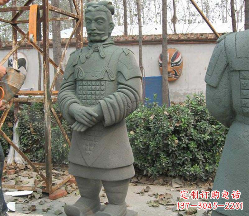 太原蓝鼎中领雕塑|广场兵马俑石雕