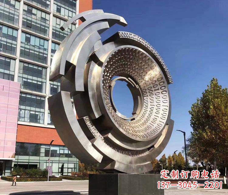 太原不锈钢工业齿轮雕塑
