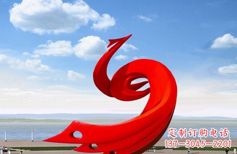 太原广场不锈钢抽象凤凰222