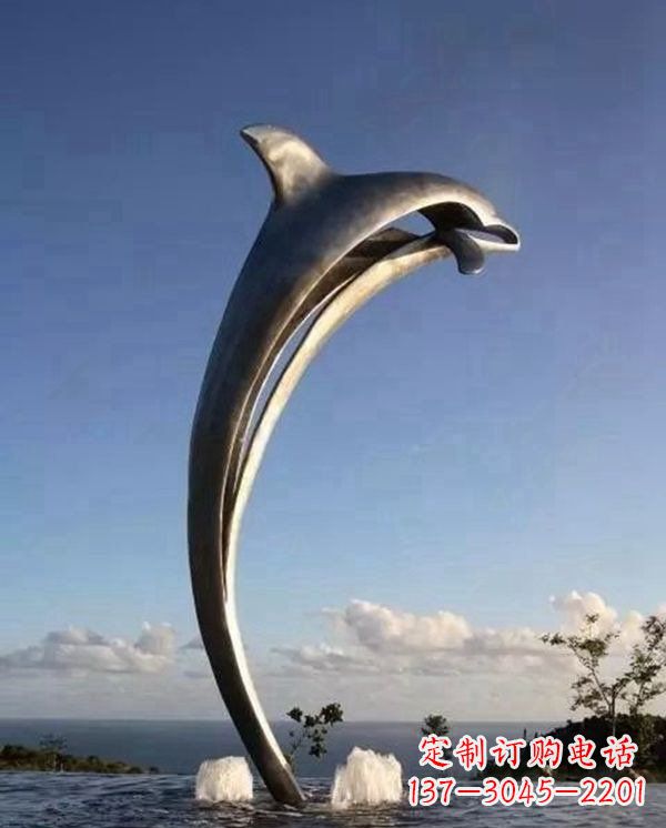太原精致雕刻,细腻传递—中领雕塑海豚雕塑