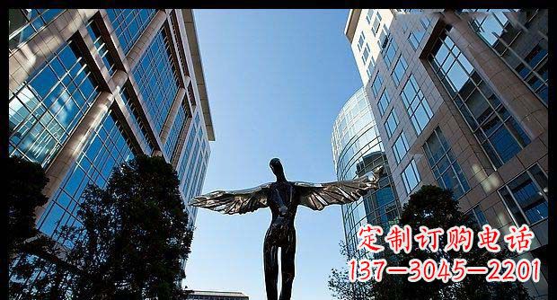 太原精美不锈钢抽象天使雕塑