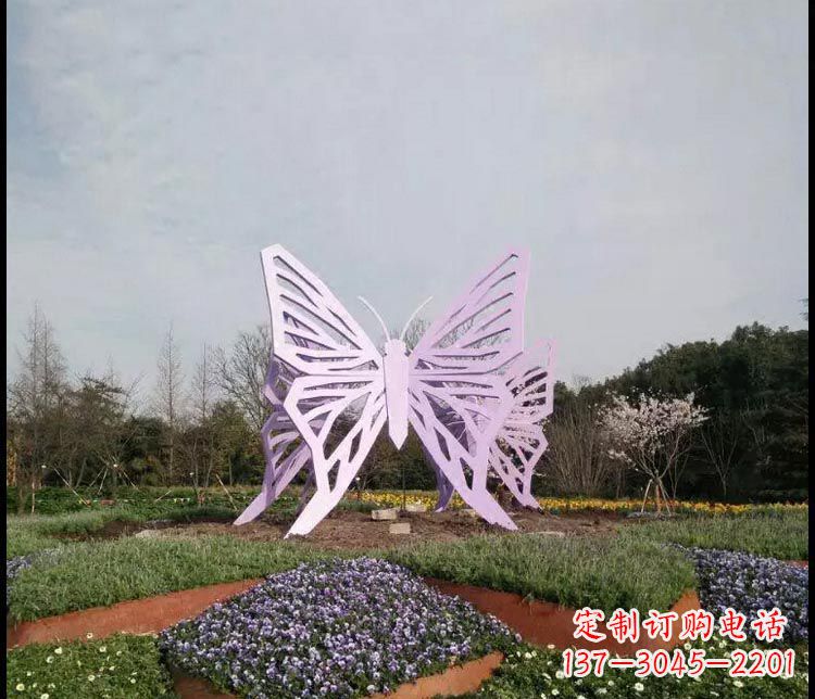 太原中领雕塑厂家精美不锈钢蝴蝶雕塑