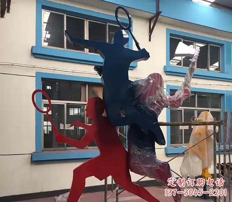 太原2英寸不锈钢羽毛球雕塑