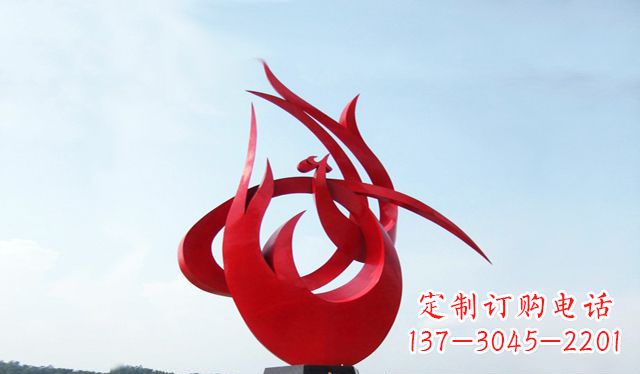 太原艺术引领,荣耀之羽——中国领雕塑制作不锈钢大型凤凰雕塑