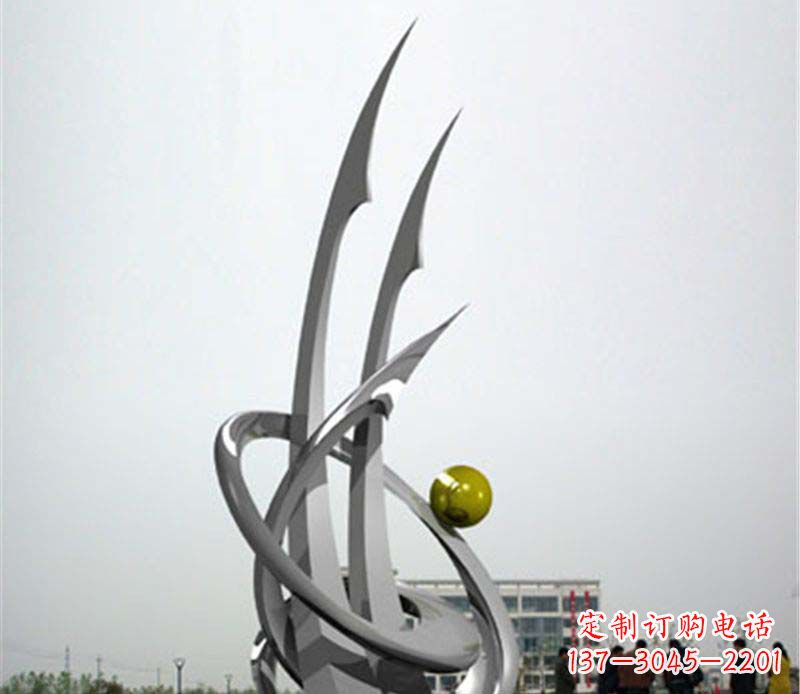 太原不锈钢帆船抽象雕塑