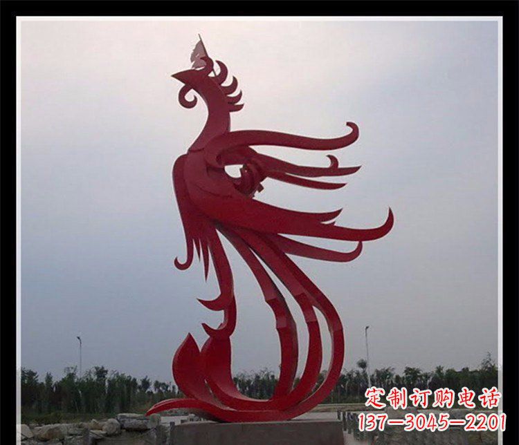 太原精美不锈钢凤凰雕塑