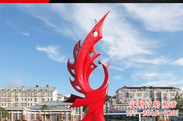 太原高雅大气的不锈钢凤凰雕塑