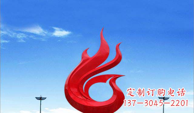 太原优雅定制,高贵不锈钢凤凰雕塑