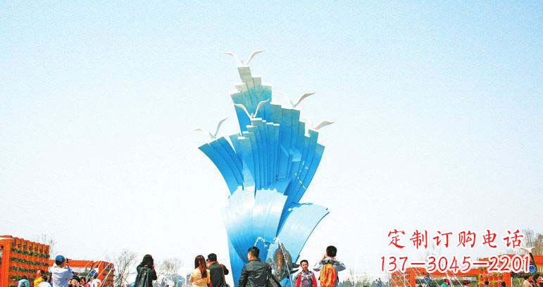 太原光彩熠熠的海鸥雕塑