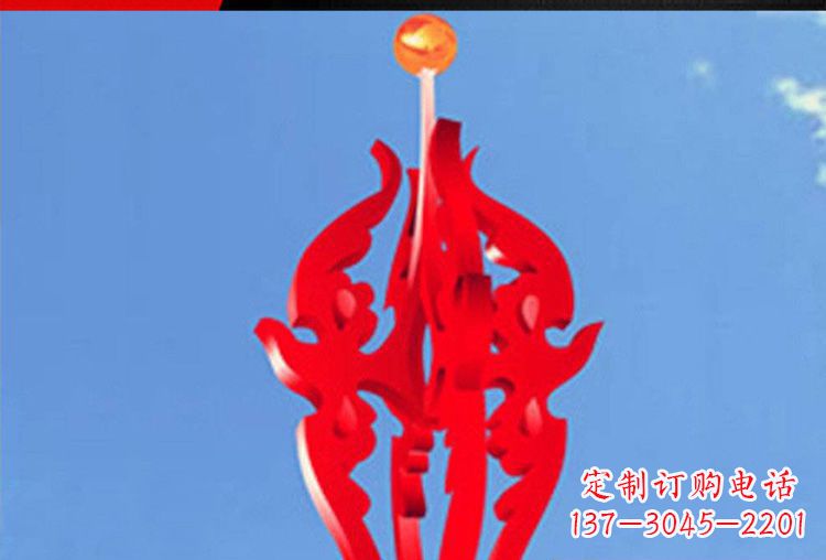 太原中领雕塑:唯美飘拂的不锈钢火苗雕塑