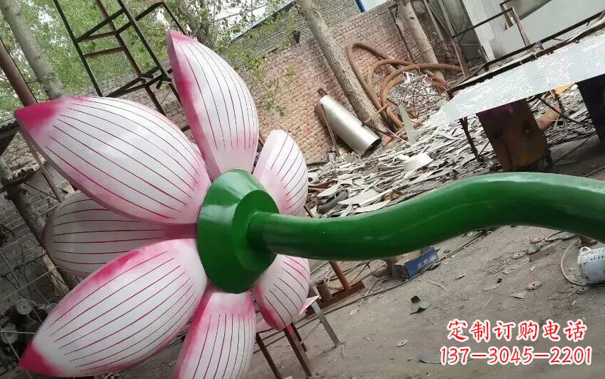 太原中领雕塑-精致无比的不锈钢莲花雕塑