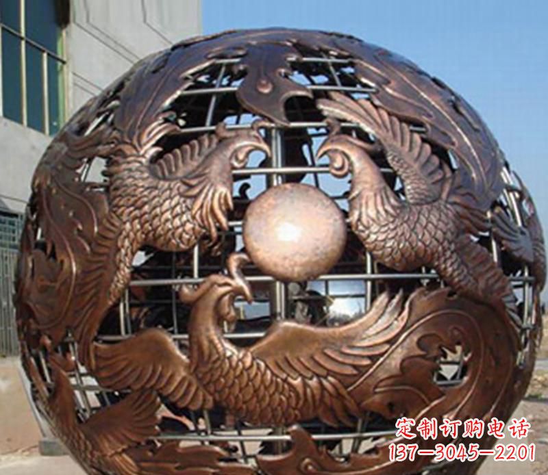 太原中领雕塑定制经典龙凤雕塑;
