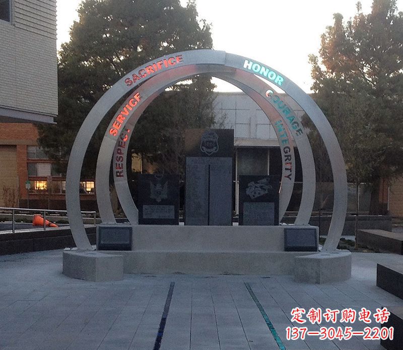 太原创意无限的不锈钢圆环雕塑