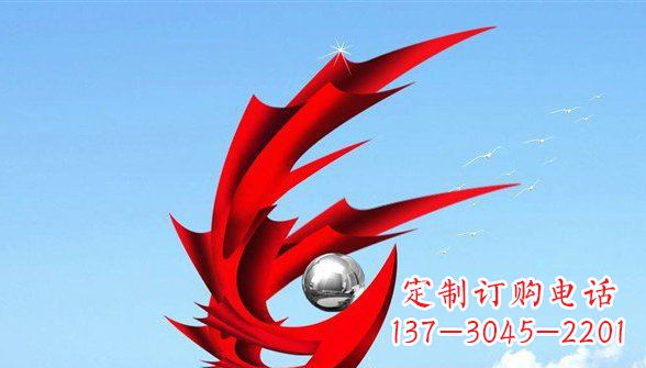 太原传统凤凰不锈钢雕塑,带来中国传统文化的神秘气息