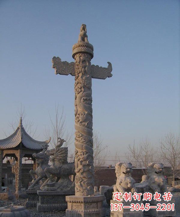 太原动感华表雕塑,为广场增添艺术魅力