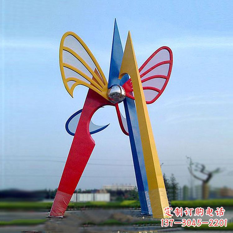 太原中领雕塑带您欣赏大型抽象蝴蝶雕塑