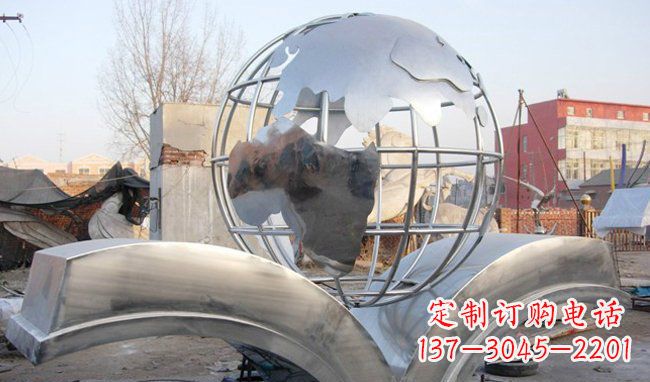 太原艺术地球,传承贵族气派的不锈钢雕塑