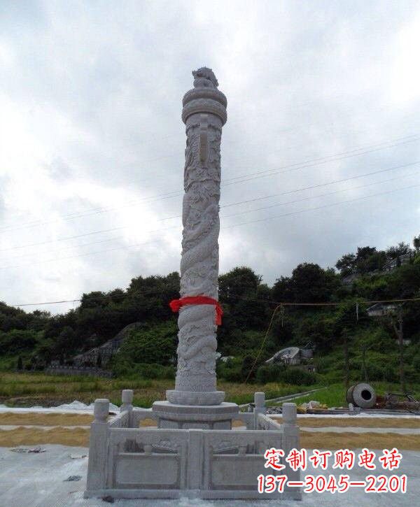太原高质感汉白玉华表雕塑,让您的空间时尚更有品位