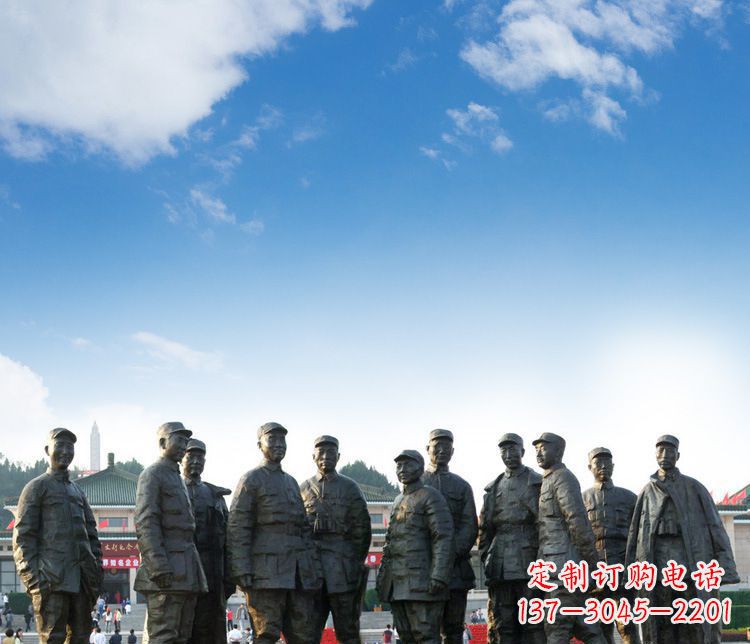 太原传承红军英雄,让时光永流传的红军人物石雕