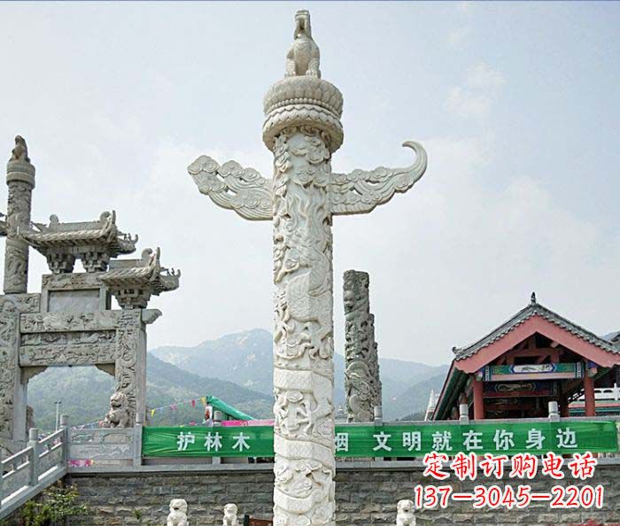 太原广场景观大理石华表石雕