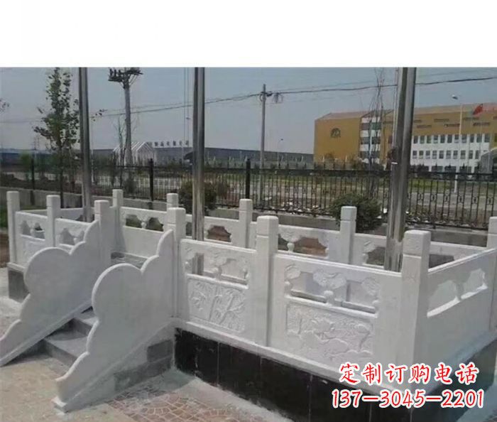 太原完美的城市景观--汉白玉升旗台石雕
