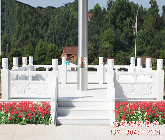 太原领汉白玉升旗台雕塑