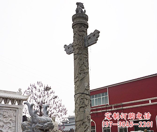 太原广场景观盘龙柱石雕 (6)