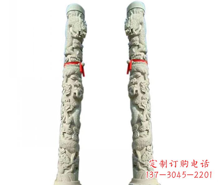 太原时尚的盘龙柱石雕,给你不一样的空间