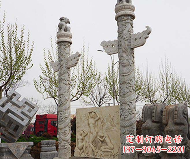 太原盘龙柱石雕华丽装点美丽家园