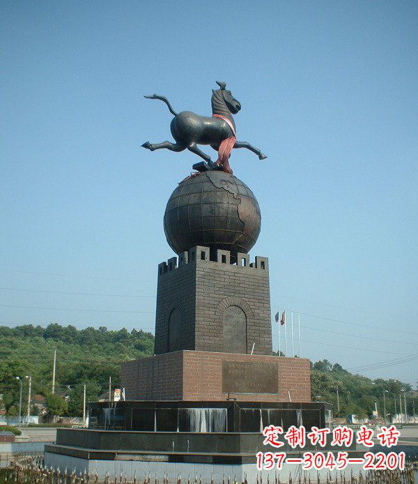 太原地球城市景观铜雕,永恒传承着历史记忆