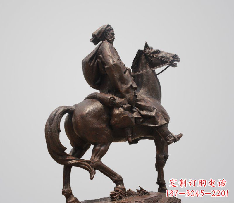 太原典雅欧式骑马人雕塑