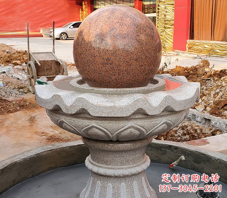 太原精美喷泉石雕塑,点缀室外美感