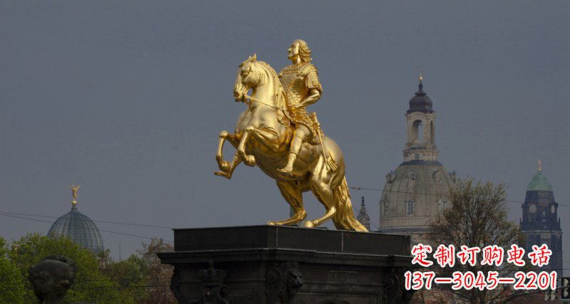 太原西方风格铜骑马雕塑