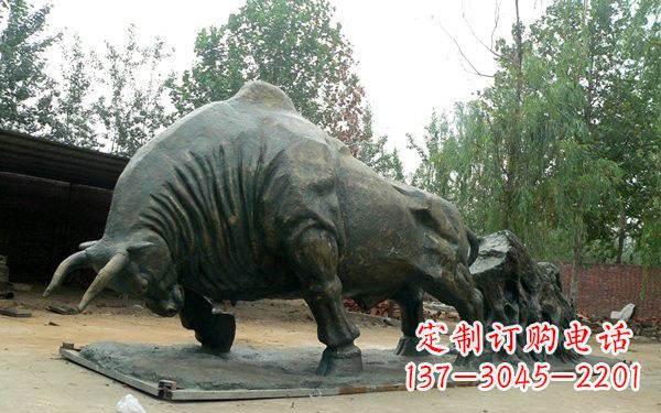太原新中国拓荒牛铜雕,传承中国传统文化