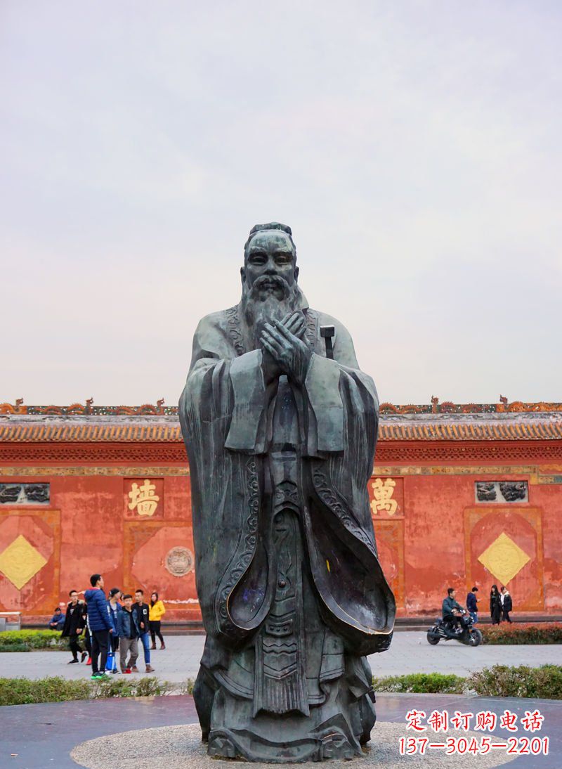 太原传承智慧，典藏精美青铜孔子雕塑