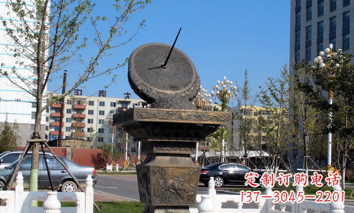太原中领雕塑专业定制日晷铜雕