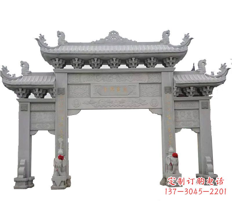 太原广场牌坊石艺雕塑,增添非凡的景观魅力